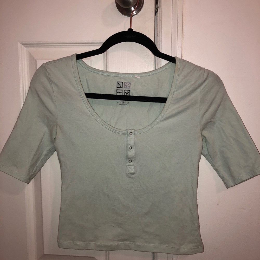 Pacsun mint green crop top
